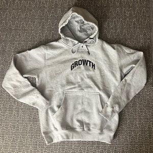 GROWTH LOGO HOODIE Size XXL (Gray) Embroider logo
